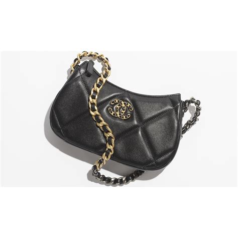 black chanel purse gold chain|chanel 19 clutch with chain.